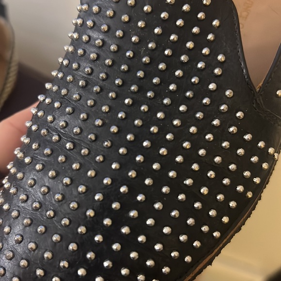 Used Black silver studded flats Vince Camino Style Vi-Alvita - Picture 4 of 4